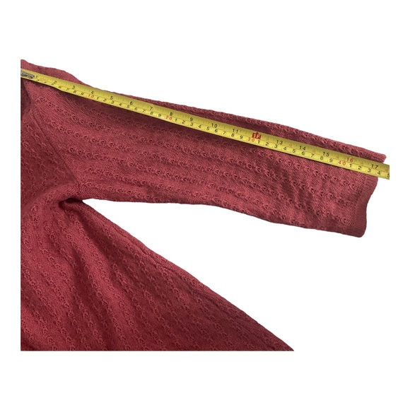 American Eagle Outfitters  M Pink Fit and Flare Knit Scoop Neck Sweater Dress - Picture 9 of 17